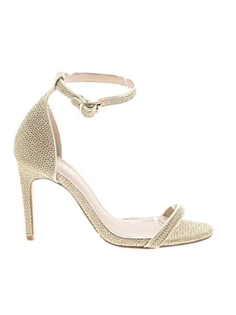 RAYE x Revolve Metallic Strappy Heels 5.5 Gold Wedding Bridal Formal Cocktail